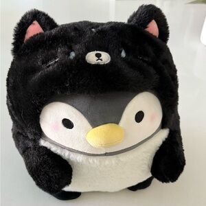 Takashoji Penguin Black Cat Costume 14"‎ Plush Stuffed Animal New W/Tag Round 1